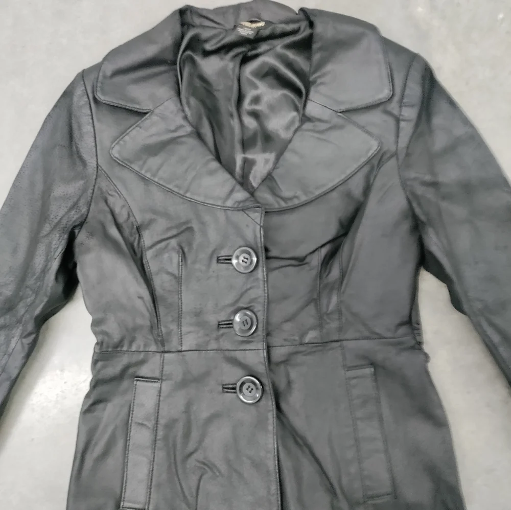 Guess leather coat